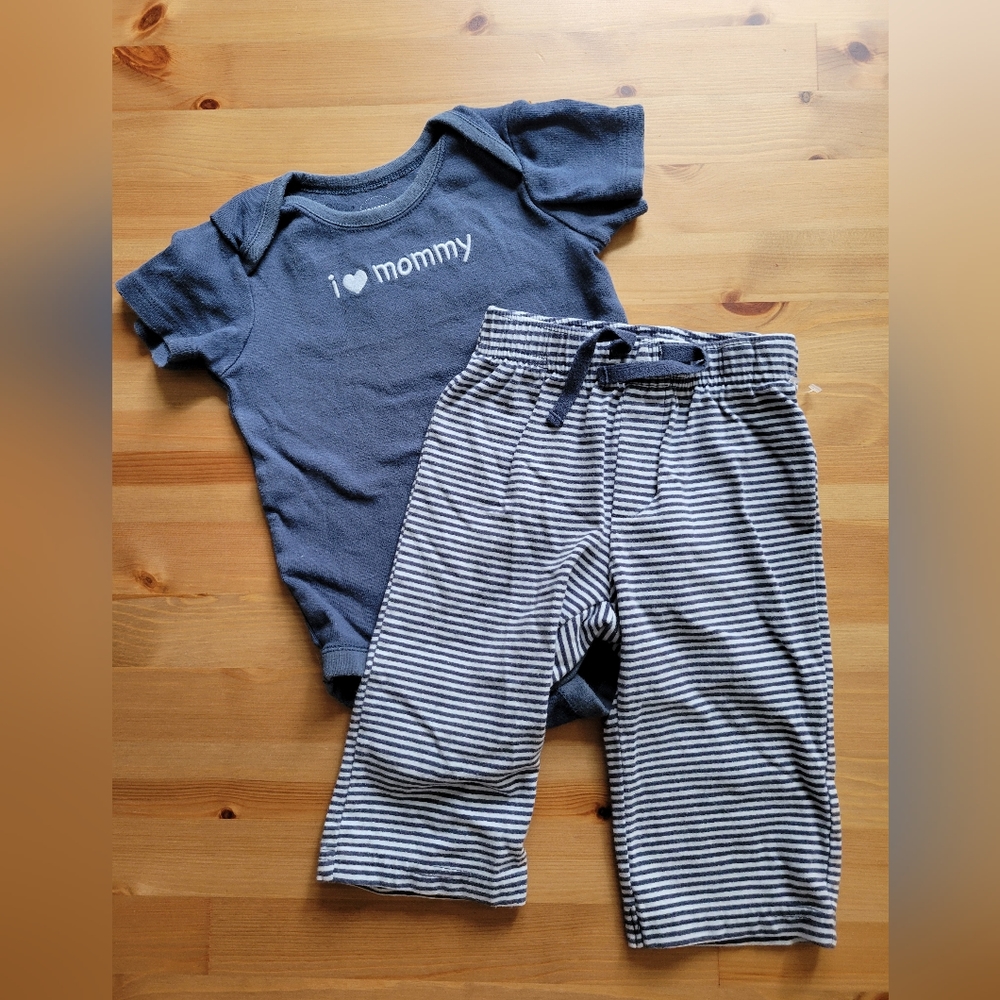 Gymboree - I 💙 Mommy - Onesie Pant Set